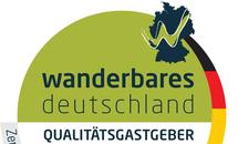 An diesem Siegel erkennen Sie die Qualitätsgastgeber Wanderbares Deutschland