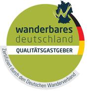 An diesem Siegel erkennen Sie die Qualitätsgastgeber Wanderbares Deutschland