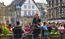 eines der cafés in Gengenbachs Altstadt